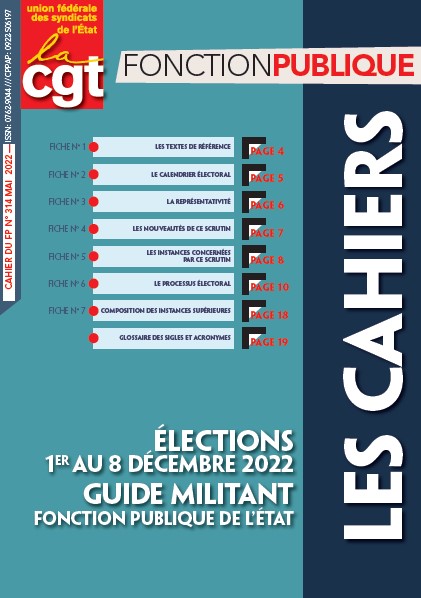 Guide Militant-e UFSE « Élections professionnelles 2022 » 