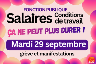 Salaires, Conditions de travail&nbsp;: toutes et tous mobilisé·e·s le 29 septembre - Ensemble, arrêtons-les&nbsp;!