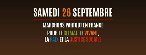 Marches Climat, Paix, Solidarités le 26 septembre 2026